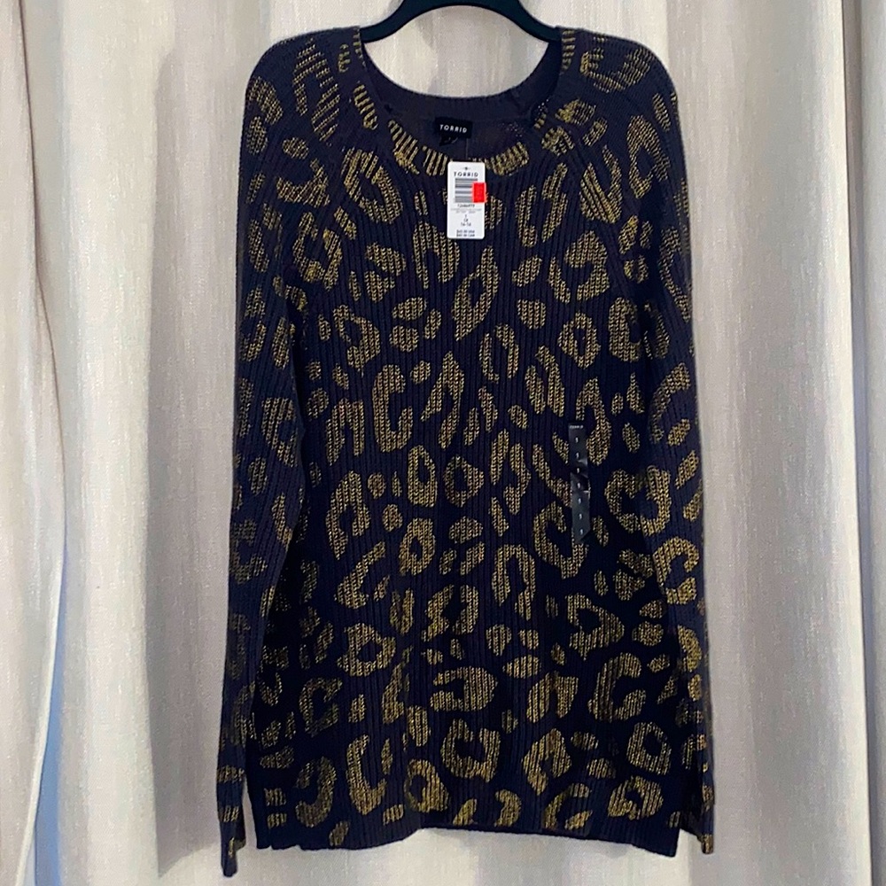 Leopard print sweater